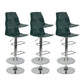 Modern Adjustable Dining Stool Plastic Footrest Counter Stool with Swivel Blackish Green 6 Piece Set Clearhalo 'Bar Furniture' 'Bar Stools' 'bar_stools' 'furn' 'furn_bar_stools' 'Furniture' 'Kitchen & Dining Furniture' 5751178