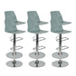 Modern Adjustable Dining Stool Plastic Footrest Counter Stool with Swivel Turquoise 6 Piece Set Clearhalo 'Bar Furniture' 'Bar Stools' 'bar_stools' 'furn' 'furn_bar_stools' 'Furniture' 'Kitchen & Dining Furniture' 5751179