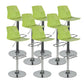 Modern Adjustable Dining Stool Plastic Footrest Counter Stool with Swivel Yellow-Green 8 Piece Set Clearhalo 'Bar Furniture' 'Bar Stools' 'bar_stools' 'furn' 'furn_bar_stools' 'Furniture' 'Kitchen & Dining Furniture' 5751184