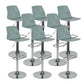 Modern Adjustable Dining Stool Plastic Footrest Counter Stool with Swivel Turquoise 8 Piece Set Clearhalo 'Bar Furniture' 'Bar Stools' 'bar_stools' 'furn' 'furn_bar_stools' 'Furniture' 'Kitchen & Dining Furniture' 5751186