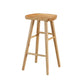 Contemporary Wood Stool Wood Counter Stool in Matte Finish for Indoor