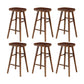 Contemporary Wood Stool Wood Counter Stool in Matte Finish for Indoor