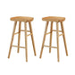Contemporary Wood Stool Wood Counter Stool in Matte Finish for Indoor