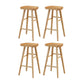 Contemporary Wood Stool Wood Counter Stool in Matte Finish for Indoor
