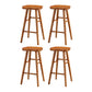 Contemporary Wood Stool Wood Counter Stool in Matte Finish for Indoor