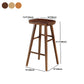 Contemporary Wood Stool Wood Counter Stool in Matte Finish for Indoor