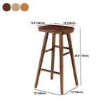 Tabouret en bois contemporain tabouret de comptoir en bois en finition mate pour intérieur