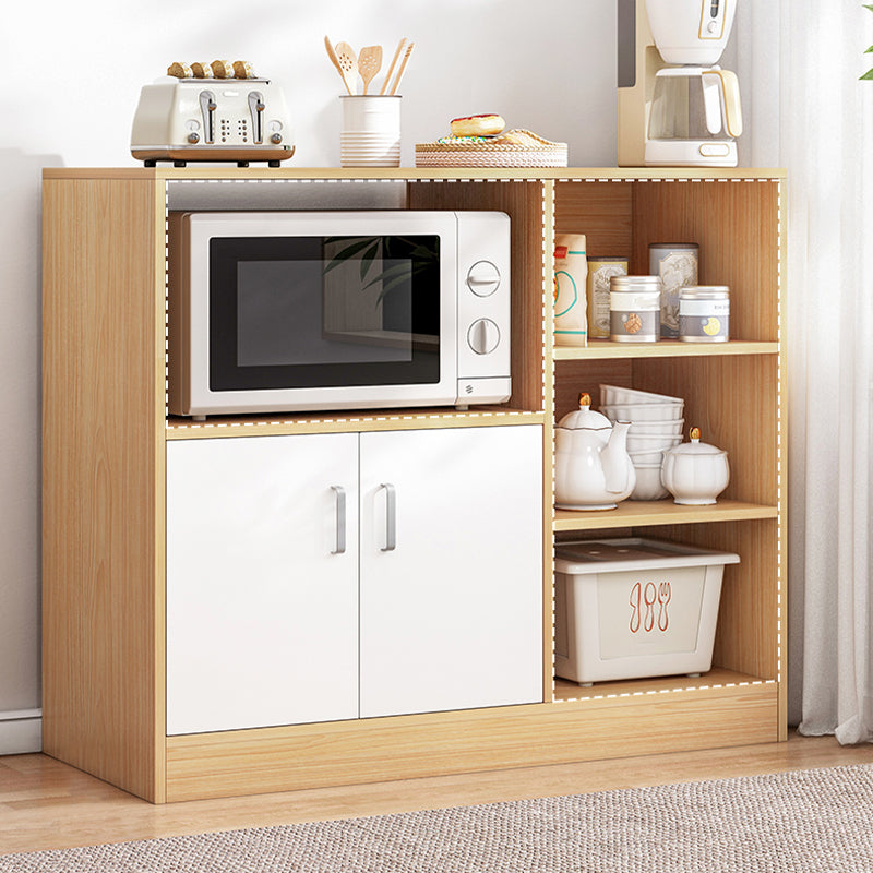 Sideboard di stoccaggio aperto moderno sideboard in legno ingegnerizzato per soggiorno