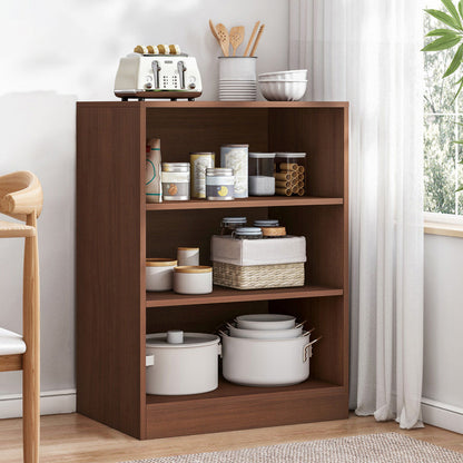 Sideboard di stoccaggio aperto moderno sideboard in legno ingegnerizzato per soggiorno