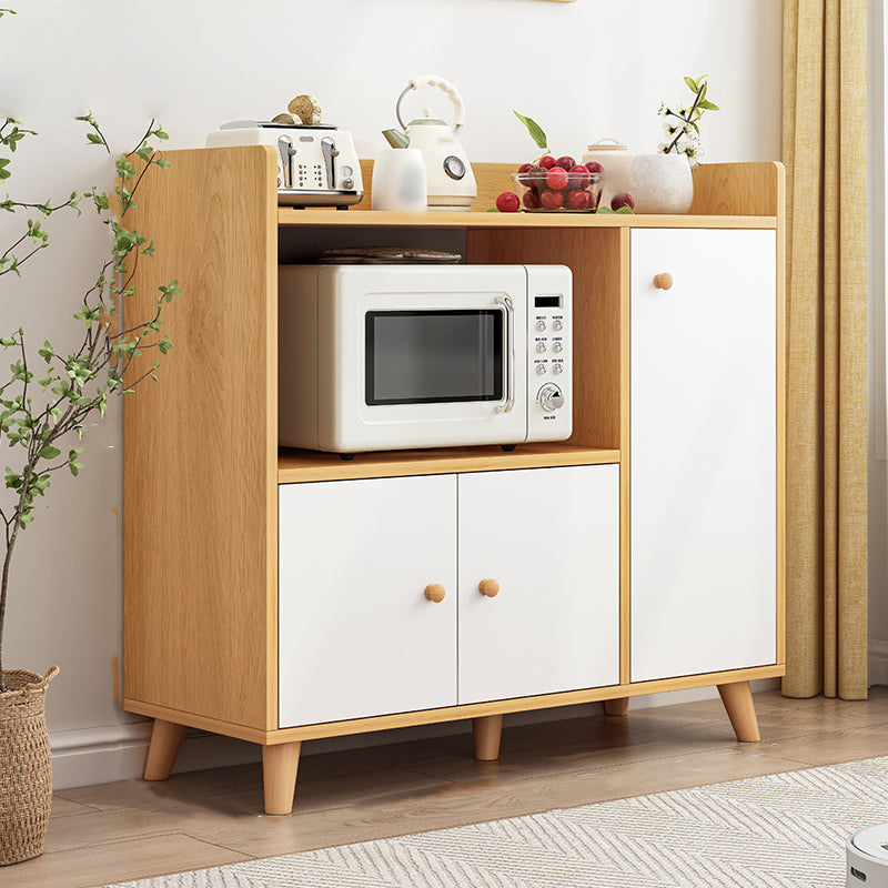 Sideboard di stoccaggio aperto moderno sideboard in legno ingegnerizzato per soggiorno