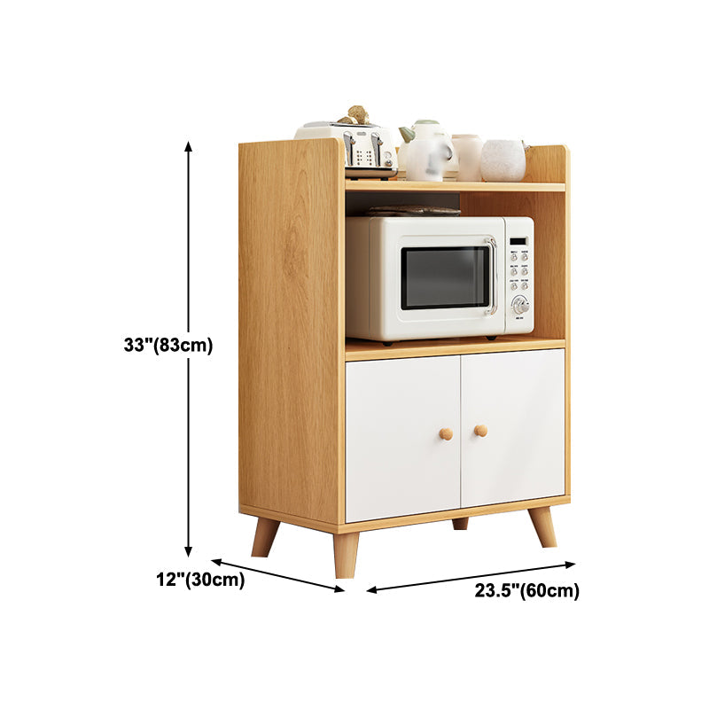 Sideboard di stoccaggio aperto moderno sideboard in legno ingegnerizzato per soggiorno