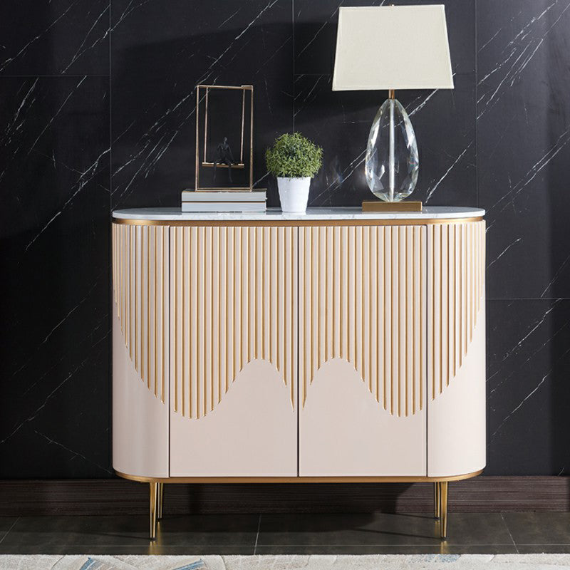 Sideboard a buffet moderni con cassetti in legno ingegnerizzato e deposito per sala da pranzo