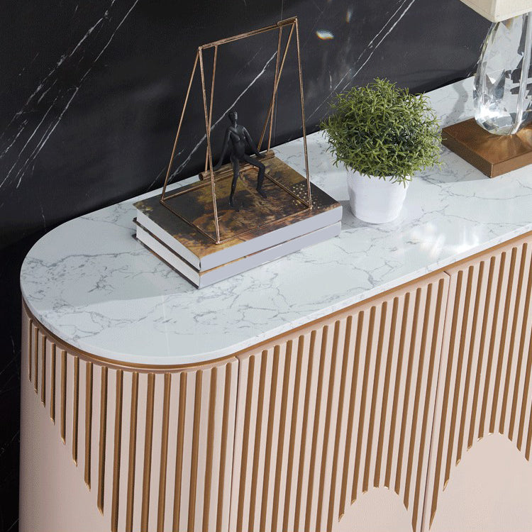 Sideboard a buffet moderni con cassetti in legno ingegnerizzato e deposito per sala da pranzo