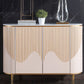 Sideboard a buffet moderni con cassetti in legno ingegnerizzato e deposito per sala da pranzo