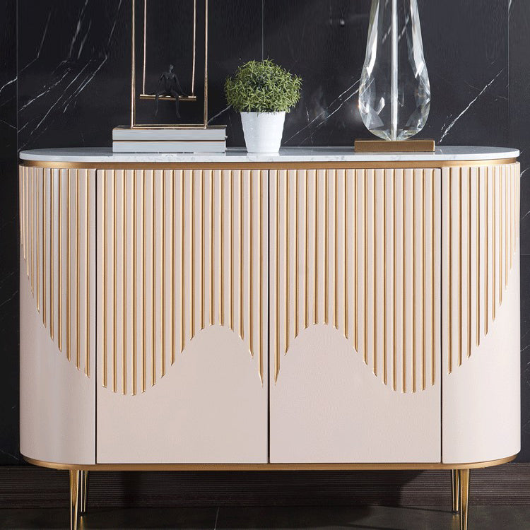 Sideboard a buffet moderni con cassetti in legno ingegnerizzato e deposito per sala da pranzo