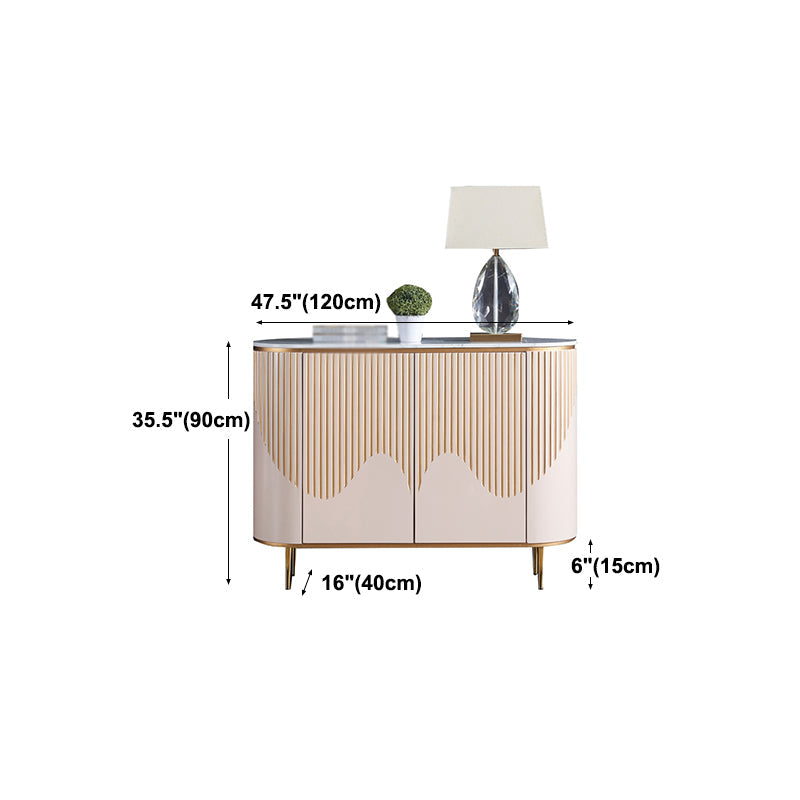 Sideboard a buffet moderni con cassetti in legno ingegnerizzato e deposito per sala da pranzo