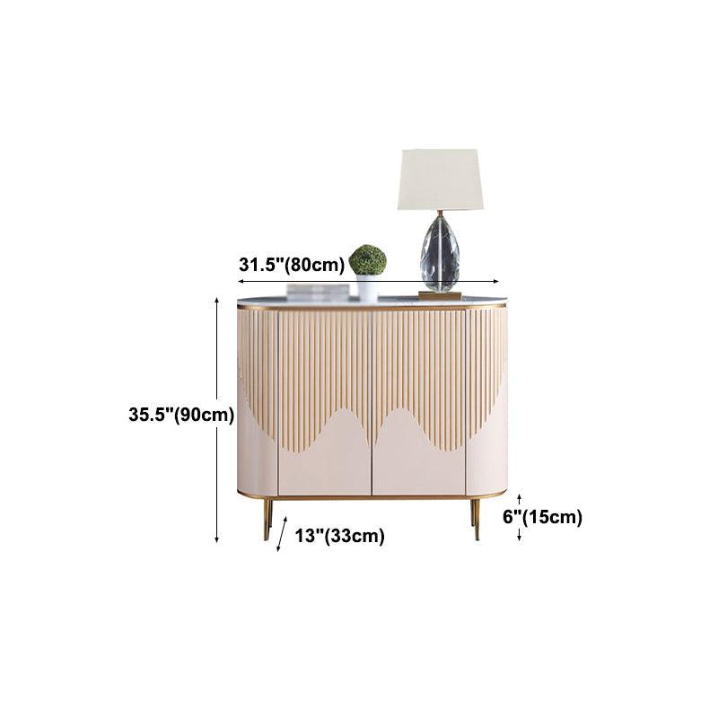 Sideboard a buffet moderni con cassetti in legno ingegnerizzato e deposito per sala da pranzo