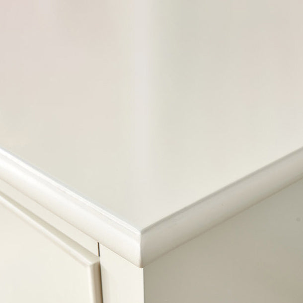 Modern Engineered Wood Buffet Sideboard 2-Door Dining Room Buffet Server in White Clearhalo 'buffet_sideboard' 'Buffets & Sideboards' 'furn' 'furn_buffet_sideboard' 'Furniture' 'Kitchen & Dining Furniture' 5751634