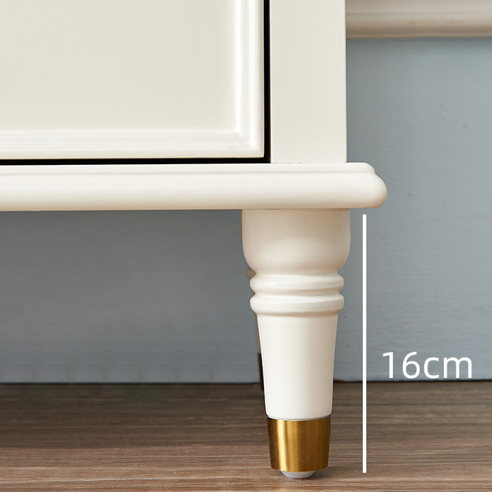 Modern Engineered Wood Buffet Sideboard 2-Door Dining Room Buffet Server in White Clearhalo 'buffet_sideboard' 'Buffets & Sideboards' 'furn' 'furn_buffet_sideboard' 'Furniture' 'Kitchen & Dining Furniture' 5751635