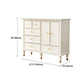 Modern Engineered Wood Buffet Sideboard 2-Door Dining Room Buffet Server in White Clearhalo 'buffet_sideboard' 'Buffets & Sideboards' 'furn' 'furn_buffet_sideboard' 'Furniture' 'Kitchen & Dining Furniture' 5751646