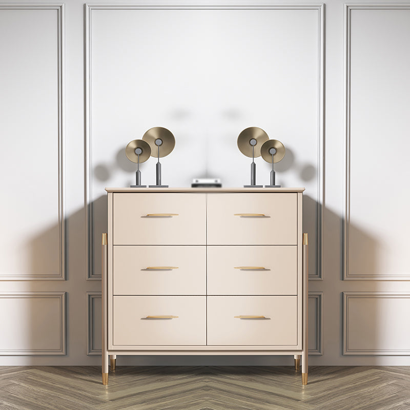 Buffet/console in legno ingegnerizzato glam con cassetti da pranzo a buffet soggiorno