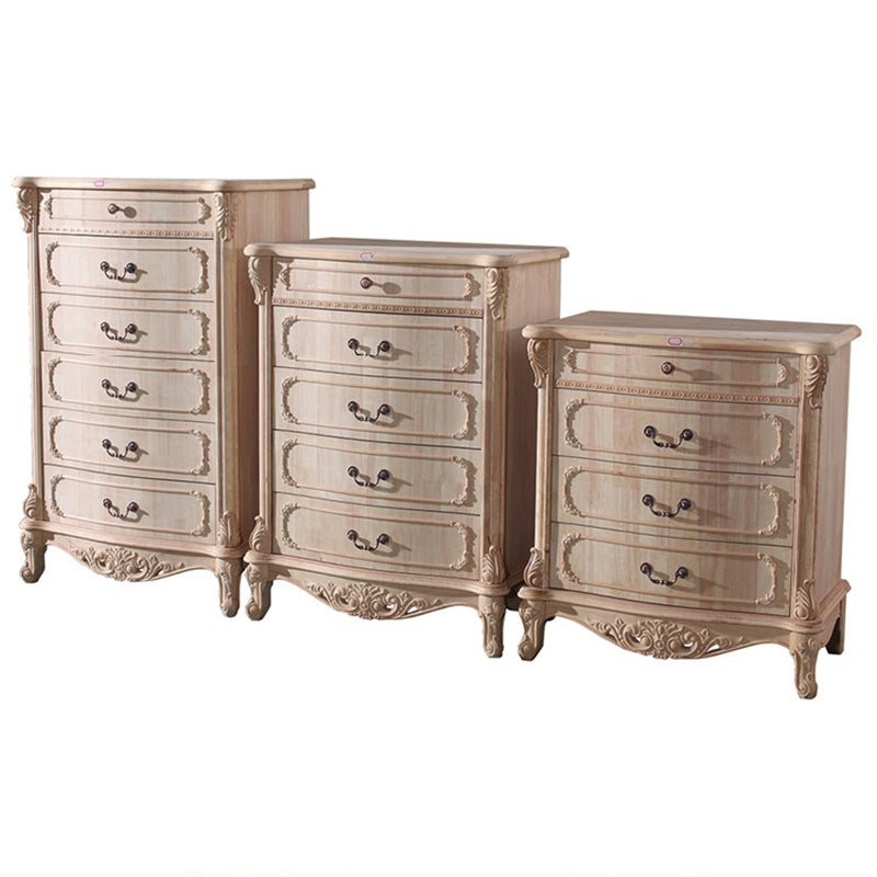 White Sold Wood Buffet Server soggiorno a buffet moderno con cassetti