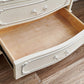 White Sold Wood Buffet Server soggiorno a buffet moderno con cassetti