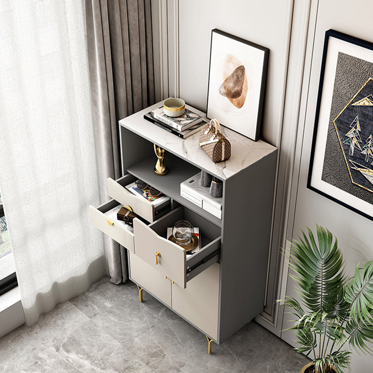 Server a buffet in pietra in stile moderno 51,9 "H buffet server per sala da pranzo