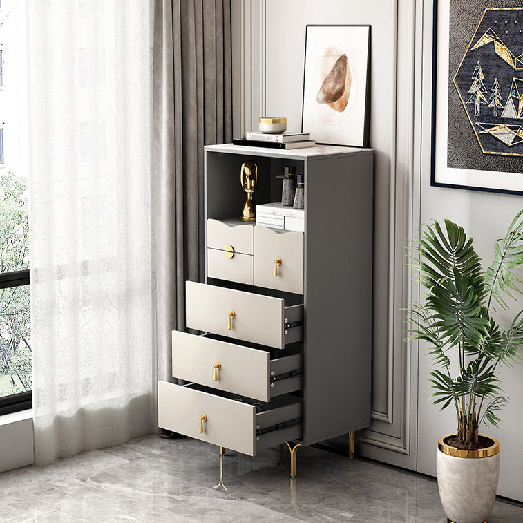 Server a buffet in pietra in stile moderno 51,9 "H buffet server per sala da pranzo