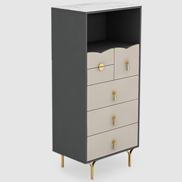 Server a buffet in pietra in stile moderno 51,9 "H buffet server per sala da pranzo