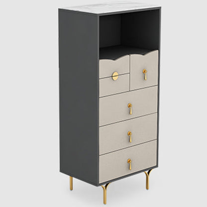 Server a buffet in pietra in stile moderno 51,9 "H buffet server per sala da pranzo