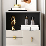 Server a buffet in pietra in stile moderno 51,9 "H buffet server per sala da pranzo