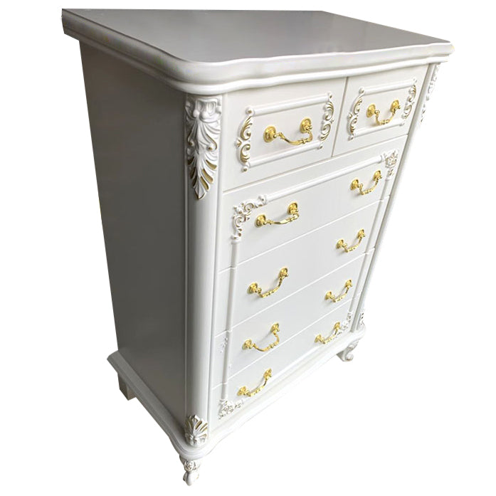 Server a buffet bianco moderno in legno ingegnerizzato per sala da pranzo