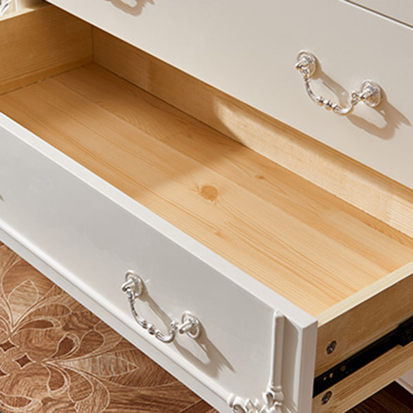 Server a buffet bianco moderno in legno ingegnerizzato per sala da pranzo