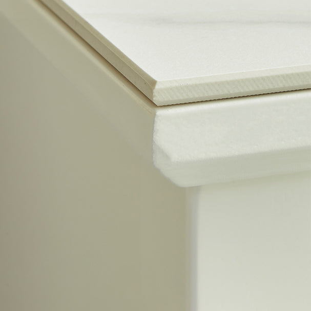 Glam Stone and Wood Buffet Server Living Room White Dining Server with Drawers Clearhalo 'buffet_sideboard' 'Buffets & Sideboards' 'furn' 'furn_buffet_sideboard' 'Furniture' 'Kitchen & Dining Furniture' 5751842