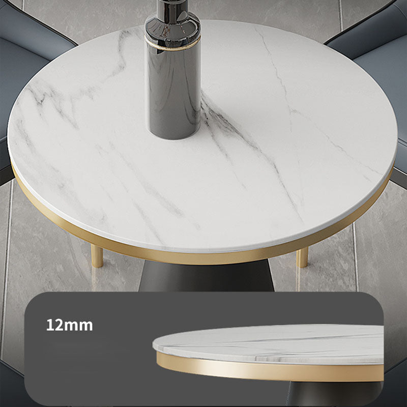Modern Style Dining Table White Top Sintered Stone Table for Dining Room Clearhalo 'Dining Tables & Seating' 'Dining Tables' 'dining_table' 'furn' 'furn_dining_table' 'Furniture' 'Kitchen & Dining Furniture' 5751935