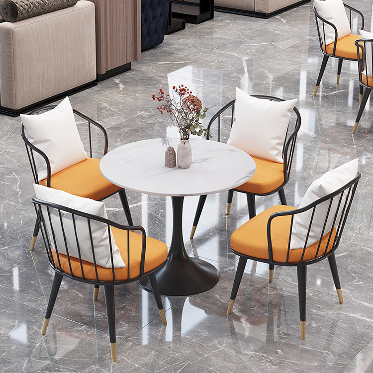 Modern Round Dining Table Sintered Stone Tulip Table for Dining Room Clearhalo 'Dining Tables & Seating' 'Dining Tables' 'dining_table' 'furn' 'furn_dining_table' 'Furniture' 'Kitchen & Dining Furniture' 5751990