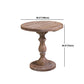 Brown Round Dining Table Modern Pine Solid Wood Pedestal Table