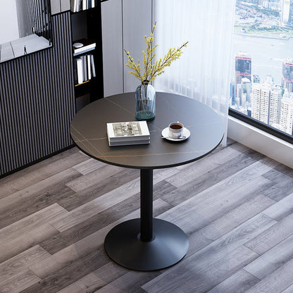 Moderner Tulpen-Esstisch aus gesintertem Stein, runder Tisch für das Esszimmer