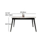 White Stone Dining Site Table Modern Round 4 Legs Dining Table Clearhalo 'Dining Tables & Seating' 'Dining Tables' 'dining_table' 'furn' 'furn_dining_table' 'Furniture' 'Kitchen & Dining Furniture' 5752314