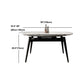 White Stone Dining Site Table Modern Round 4 Legs Dining Table Clearhalo 'Dining Tables & Seating' 'Dining Tables' 'dining_table' 'furn' 'furn_dining_table' 'Furniture' 'Kitchen & Dining Furniture' 5752315