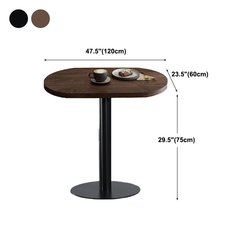Oval Dining Table Modern Style Solid Wood Dinner Table for Home Kitchen Clearhalo 'Dining Tables & Seating' 'Dining Tables' 'dining_table' 'furn' 'furn_dining_table' 'Furniture' 'Kitchen & Dining Furniture' 5752350