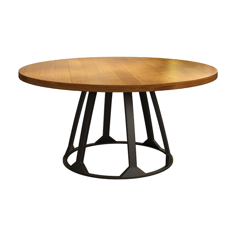 Modern Style Dining Table Solid Wood Round Dinner Table for Home Kitchen