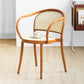 Modern Style Chairs Dining Stackable Arm Chair with Wooden Legs for Kitchen