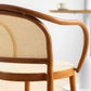 Modern Style Chairs Dining Stackable Arm Chair with Wooden Legs for Kitchen
