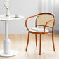 Modern Style Chairs Dining Stackable Arm Chair with Wooden Legs for Kitchen