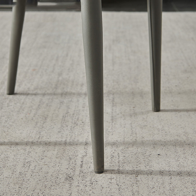 Parsons Matte afwerking Dineerstoel Designer Stijl Lederen vergaderruimte Zijstoel