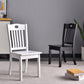 Modern Rubberwood Slat Back Chair Matte Finish Wood Dining Chair Clearhalo 'Dining Chairs' 'Dining Tables & Seating' 'dining_chair' 'furn' 'furn_dining_chair' 'Furniture' 'Kitchen & Dining Furniture' 5752417