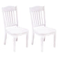 Modern Rubberwood Slat Back Chair Matte Finish Wood Dining Chair White 2 Piece Set Clearhalo 'Dining Chairs' 'Dining Tables & Seating' 'dining_chair' 'furn' 'furn_dining_chair' 'Furniture' 'Kitchen & Dining Furniture' 5752418