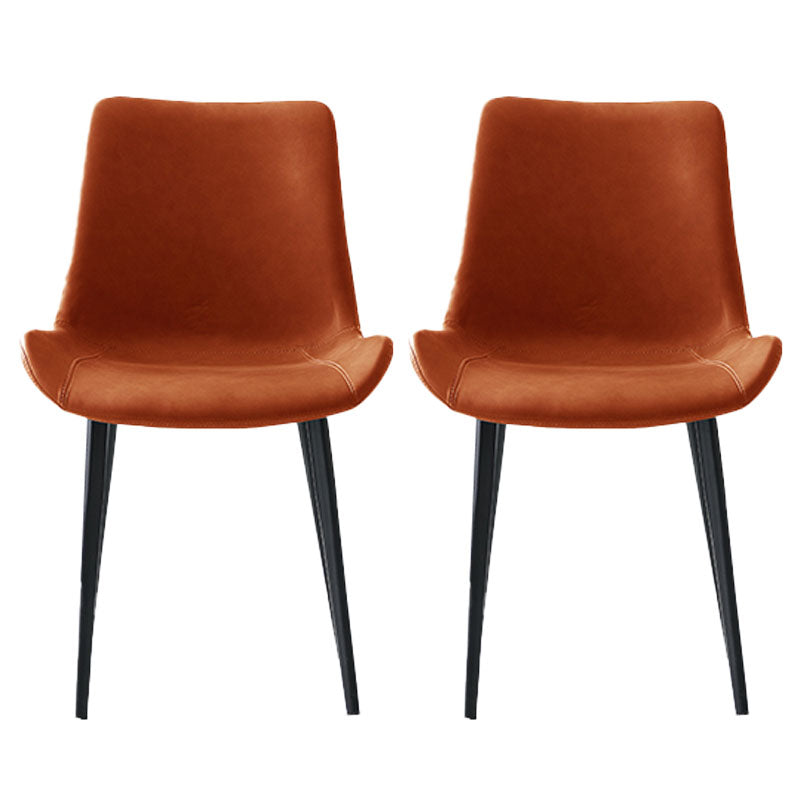 キッチンフェイクレザーダイニングチェア用の工業スタイルのソリッドバックチェア